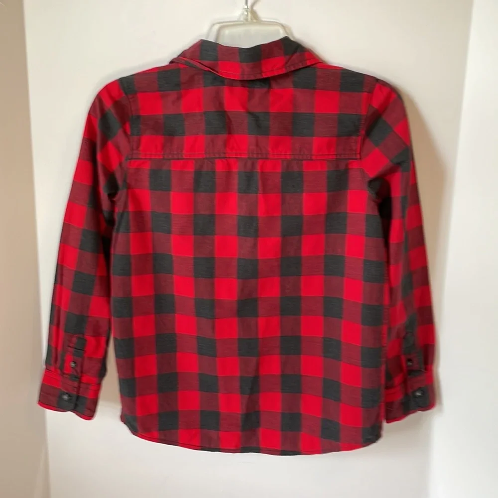 Oshkosh B'gosh (Big Boys) Size 10-12 Button Down Shirt Plaid Print